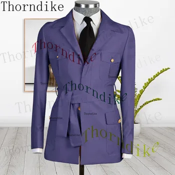Thorndike (только куртка) Новое поступление, пуговицы последних дизайнов, мужские костюмы, Обычные Мужские смокинги, классный блейзер, Красивые Тонкие мужчины