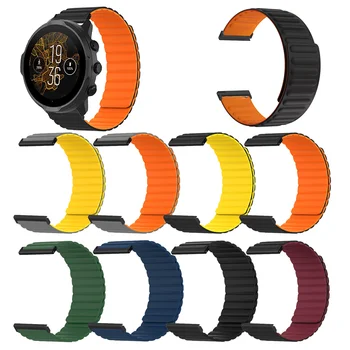 Силиконовый Ремешок С Магнитной Петлей На Запястье Для Suunto 9 7 Baro/Suunto D5 Spartan Sport Wrist HR/Baro Smart Watch Band Браслеты Correa