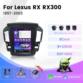 Система Android для Автомагнитолы Tesla Style Lexus RX RX300 RX330 RX350 RX400 RX450 1997-2003 GPS Навигация Мультимедийный Плеер