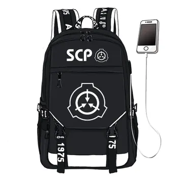 SCP Special Содержит рюкзак с принтом Proctect, рюкзак для путешествий унисекс, USB-интерфейс, рюкзак для ноутбука, холщовые сумки для школьных книг