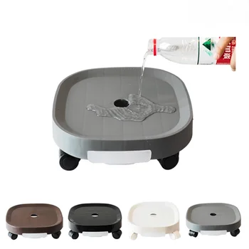 Круглое водяное шасси с колесами, основание для сеялки со сливным отверстием для хранения воды, мощные подставки для роликов для сеялок внутри и снаружи помещений
