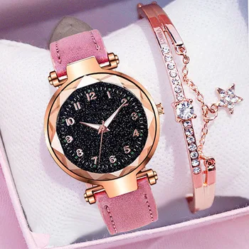 Модные женские часы, самые продаваемые часы с циферблатом в виде звездного неба, Роскошный женский браслет, женские часы, кварцевые наручные часы Relogios Feminino