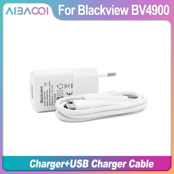 AiBaoQi Совершенно Новый USB-адаптер Зарядное Устройство EU Plug Импульсный источник питания для путешествий + USB-кабель Линия передачи данных для телефона Blackview BV4900