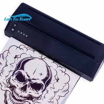 SL-P8009 Мини портативный беспроводной принтер для татуировки с синим зубом формата A4, термопринтер для печати трафаретов для татуировки